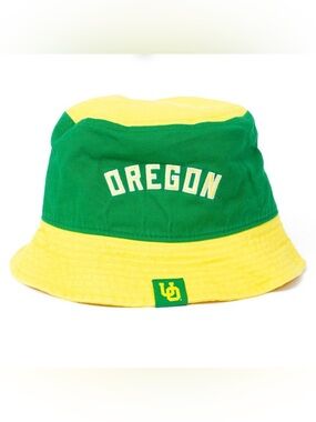 New Nike Oregon Ducks Hat Men’s Sun Bucket Hat Apple Green Yellow Large Rare HTF